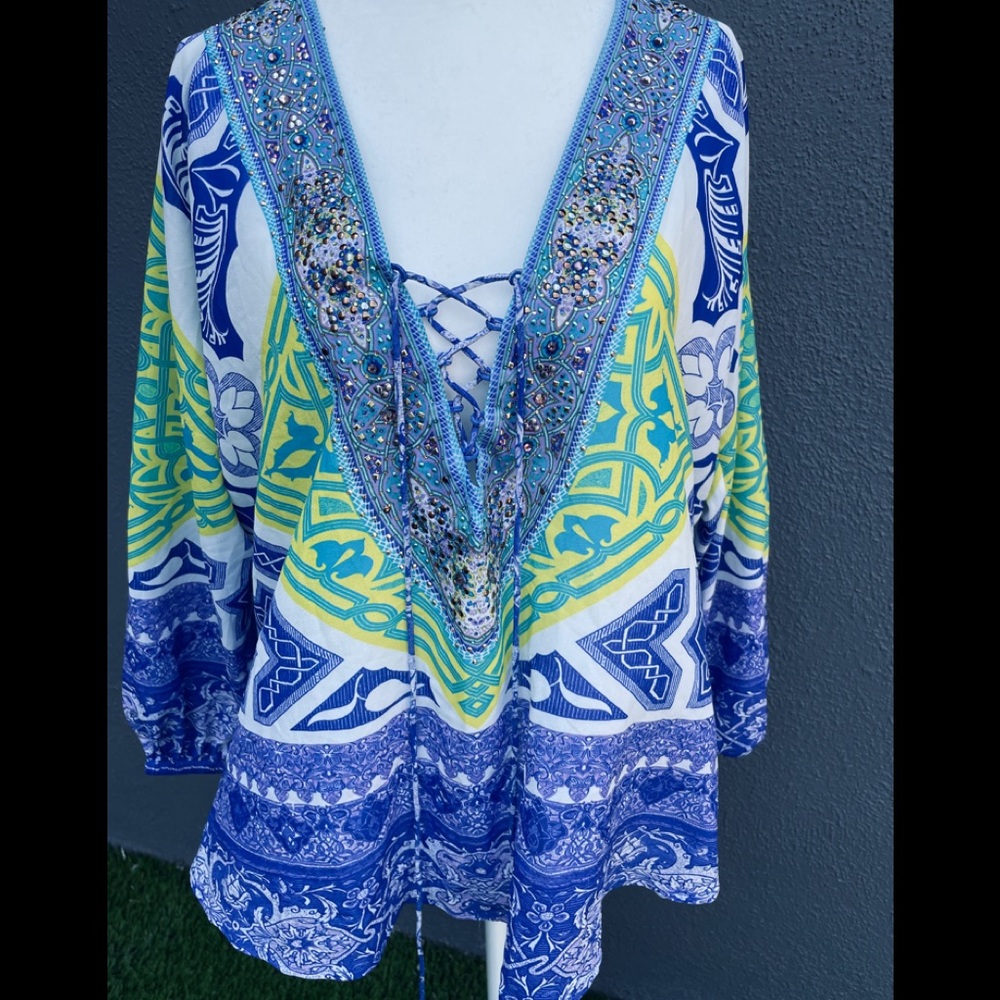 Camilla embellished blouse Size P/S